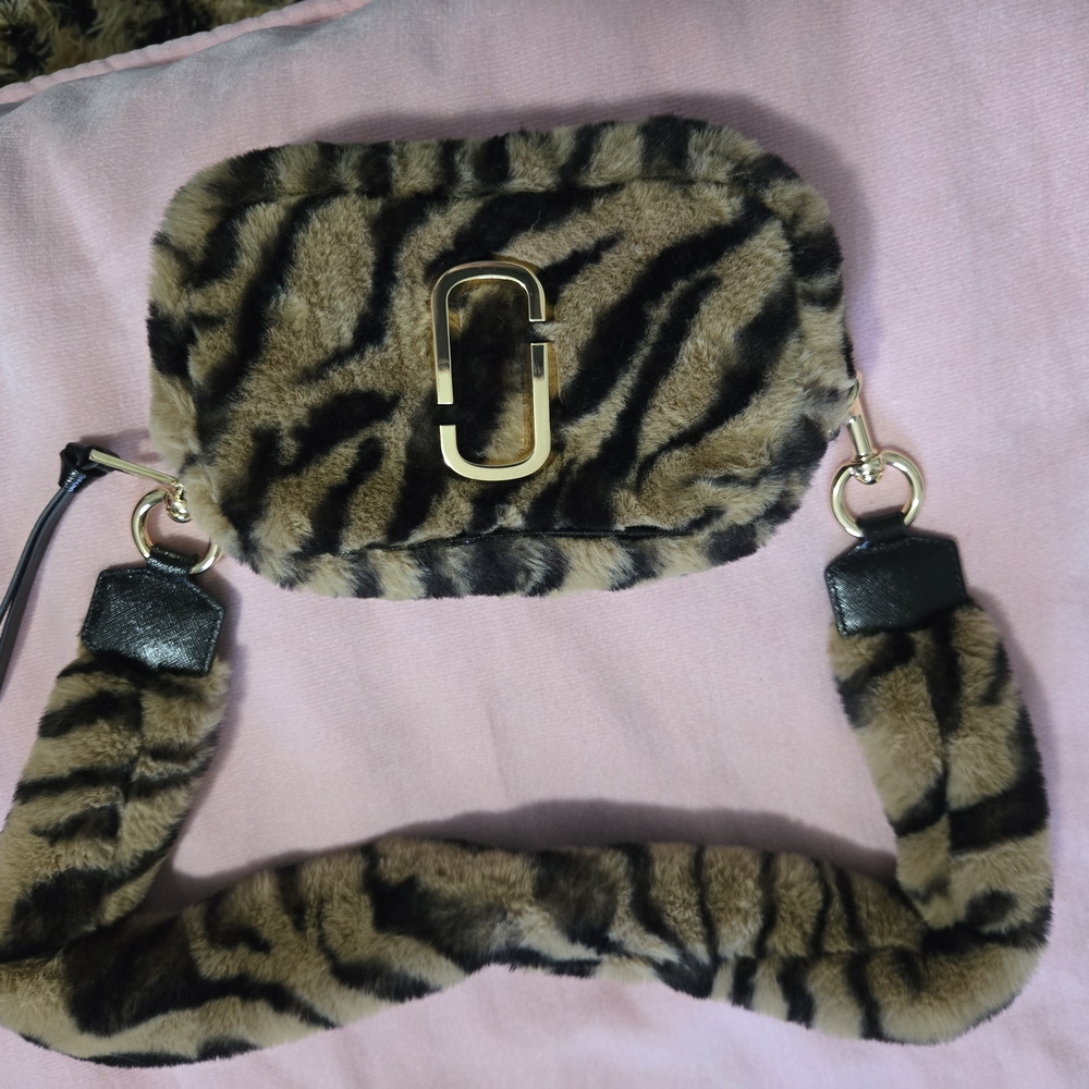 Marc Jacobs Faux Fur Tiger Print Crossbody Bag